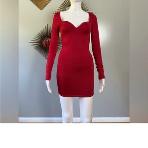 Oh Polly Ruby Long Sleeve Dress